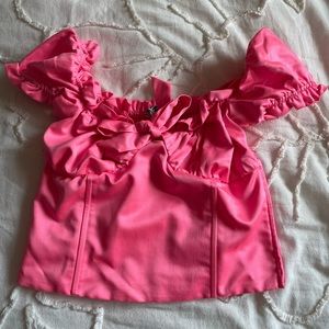 I Am Gia Hot Pink Naomi Corset Top